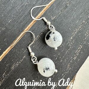 Black rutile Stone Earrings